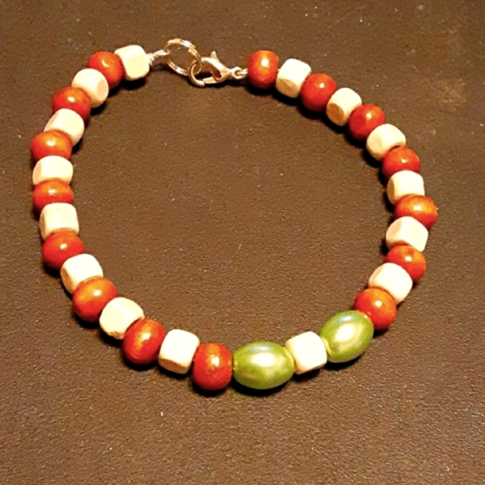 Wooden jade Unisex bracelet